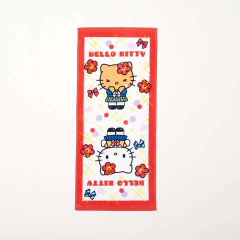 フェイスタオル（同柄2枚組・ハローキティ）