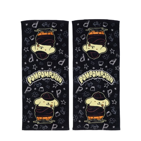 フェイスタオル（2枚組・ポムポムプリン）