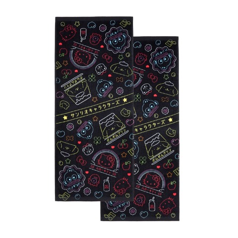 フェイスタオル（同柄2枚組・サンリオキャラクターズ）