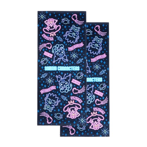 フェイスタオル（同柄2枚組・サンリオキャラクターズ）