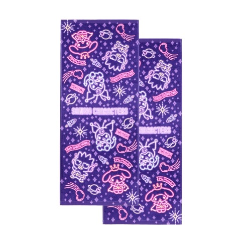 フェイスタオル（同柄2枚組・サンリオキャラクターズ）