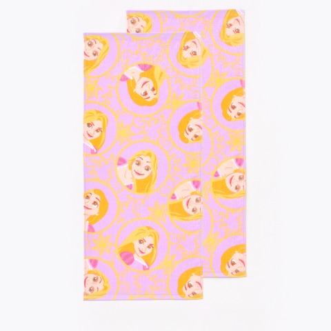 フェイスタオル（同柄2枚組・ラプンツェル）