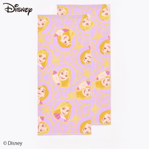 フェイスタオル（同柄2枚組・ラプンツェル）