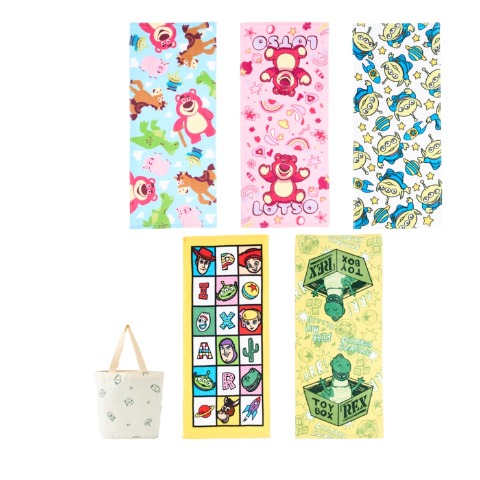 フェイスタオル（5枚組　トイ・ストーリー）