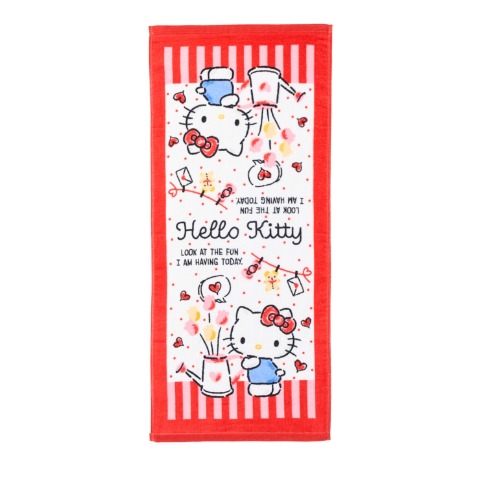 フェイスタオル（5枚組・ハローキティ）