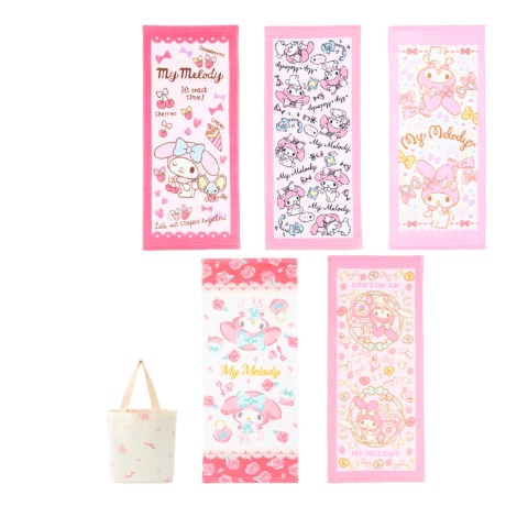 フェイスタオル（5枚組・マイメロディ）