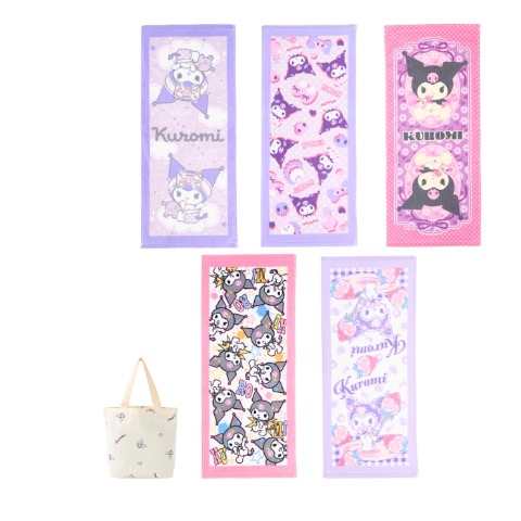 フェイスタオル（5枚組・クロミ）