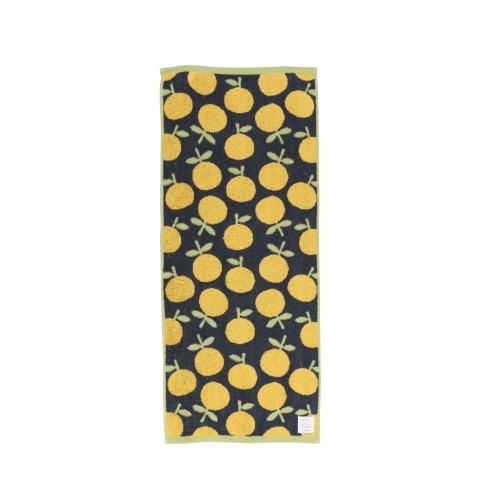 2枚組フェイスタオル（SEASON REASON) みかん柄