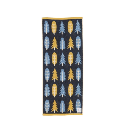 2枚組フェイスタオル（SEASON REASON) 木々の柄