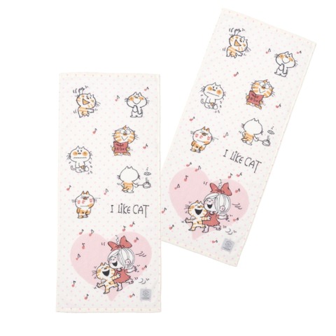 フェイスタオル（同柄2枚組　SEASON REASON・水森亜土）