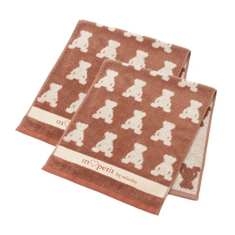 フェイスタオル（同柄2枚組・青木美沙子）