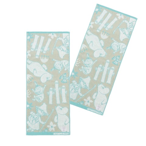 フェイスタオル（同柄2枚組　SEASON REASON・MOOMIN VALLEY）