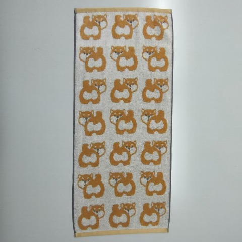 2枚組フェイスタオル（4つのこだわり・柴犬）