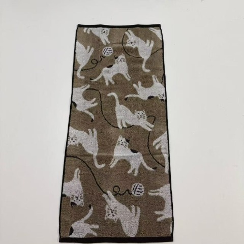 2枚組フェイスタオル（4つのこだわり・猫）