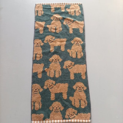 2枚組フェイスタオル（4つのこだわり・プードル）