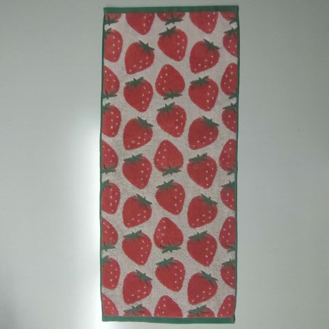2枚組フェイスタオル（4つのこだわり・いちご）