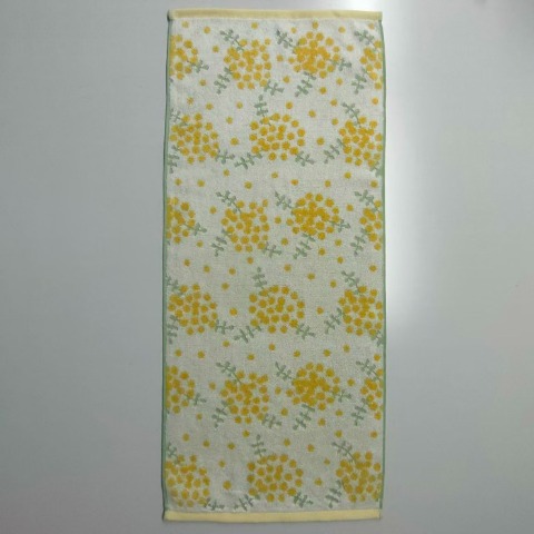 2枚組フェイスタオル（4つのこだわり・ミモザ）