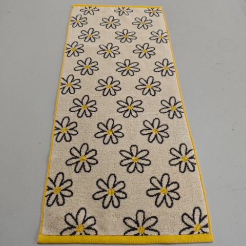 2枚組フェイスタオル（4つのこだわり・花柄）