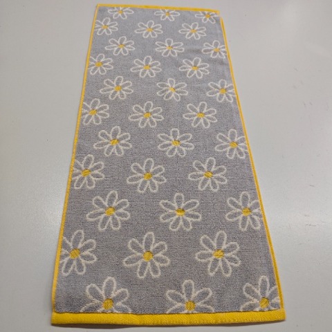 2枚組フェイスタオル（4つのこだわり・花柄）