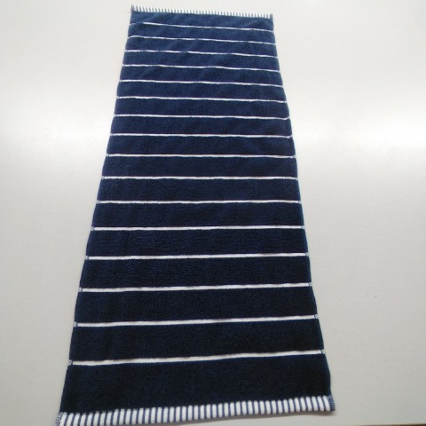 2枚組フェイスタオル（4つのこだわり・ボーダー）