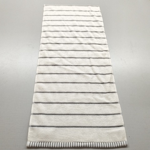 2枚組フェイスタオル（4つのこだわり・ボーダー）