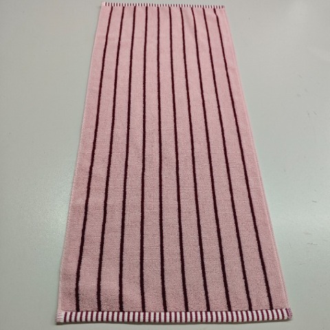 2枚組フェイスタオル（4つのこだわり・細ストライプ）