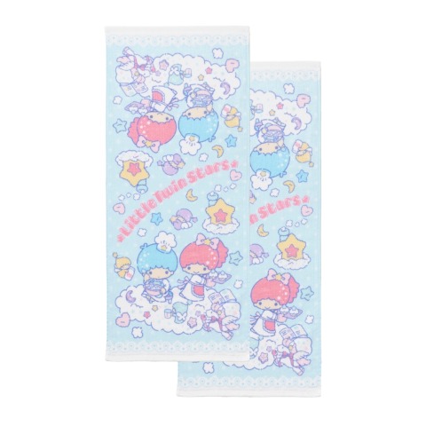 フェイスタオル（同柄2枚組・リトルツインスターズ）