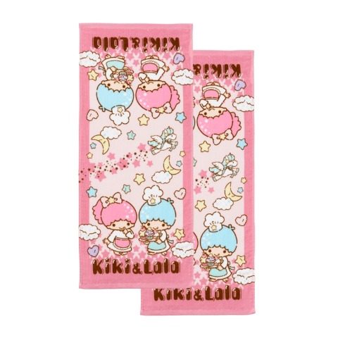 フェイスタオル（同柄2枚組・リトルツインスターズ）