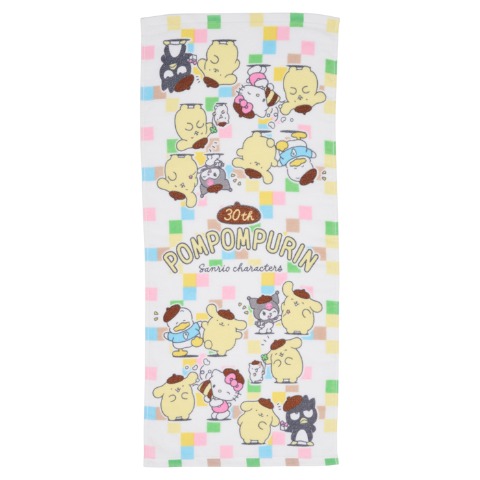 フェイスタオル（同柄2枚組・ポムポムプリン）