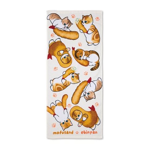 フェイスタオル（同柄2枚組・mofusand）