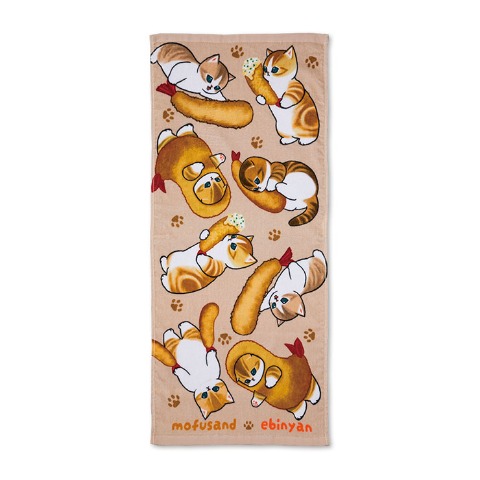 フェイスタオル（同柄2枚組・mofusand）