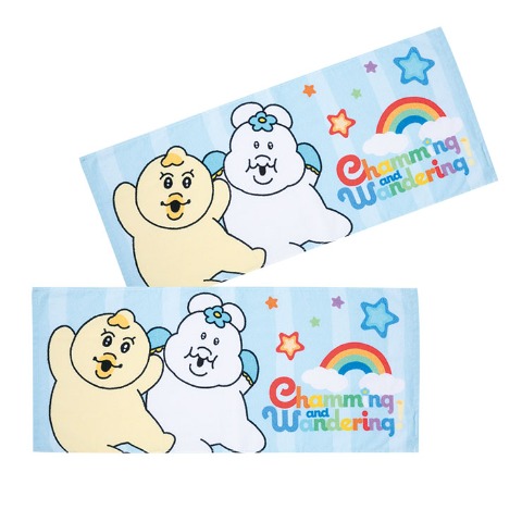 フェイスタオル（同柄2枚組・んぽちゃむ）