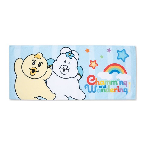 フェイスタオル（同柄2枚組・んぽちゃむ）