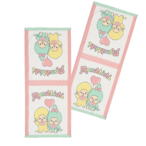 フェイスタオル（同柄2枚組・モンチッチ）