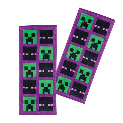 フェイスタオル（同柄2枚組･マインクラフト）