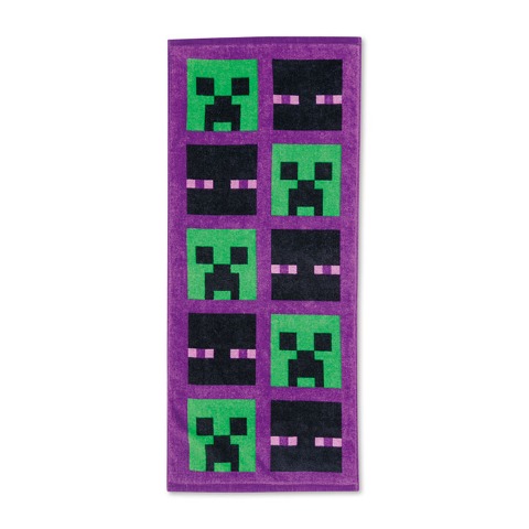 フェイスタオル（同柄2枚組･マインクラフト）