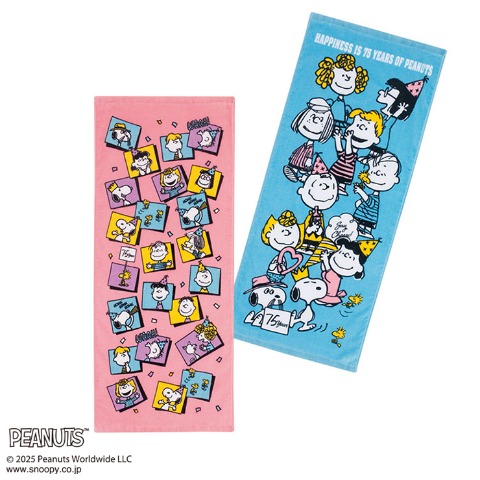 フェイスタオル（2枚組・PEANUTS）