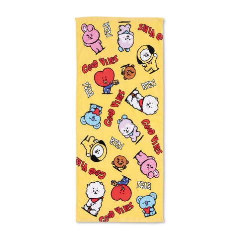 フェイスタオル（同柄2枚組・BT21）