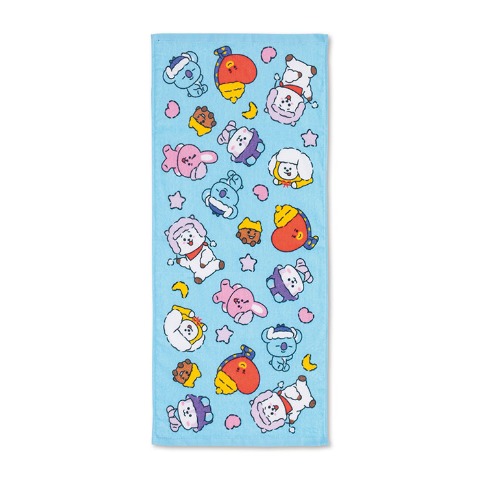 フェイスタオル（同柄2枚組・BT21）