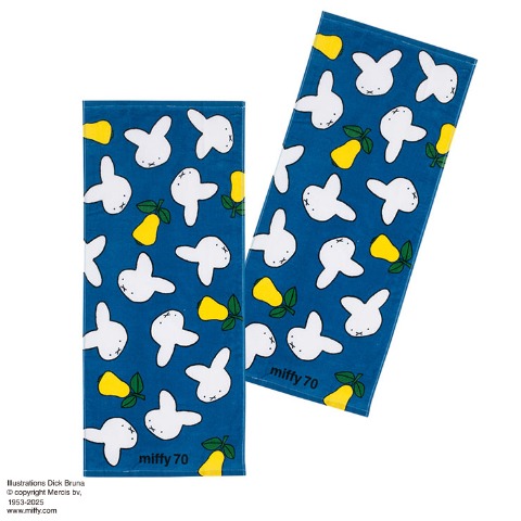 フェイスタオル（同柄2枚組・ミッフィー）