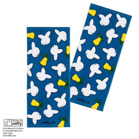 フェイスタオル（同柄2枚組・ミッフィー）