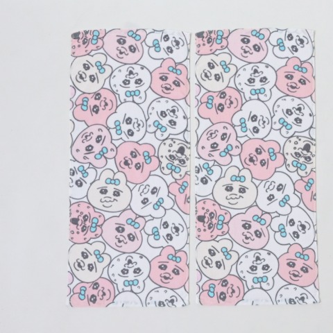 同柄2枚組フェイスタオル（おぱんちゅうさぎ）