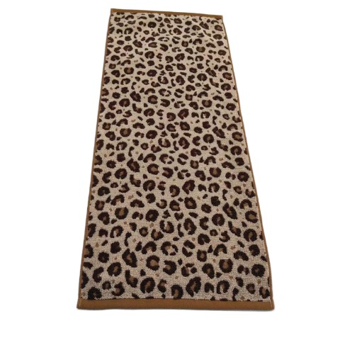 2枚組フェイスタオル（4つのこだわり・ヒョウ柄）