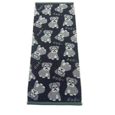 2枚組フェイスタオル（4つのこだわり・シュナウザー）