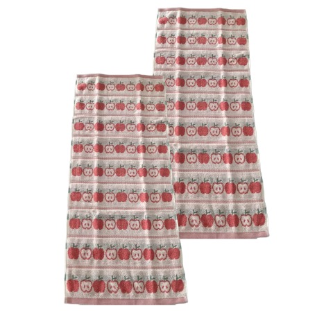 2枚組フェイスタオル（4つのこだわり・りんご）