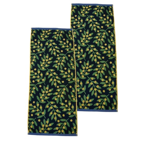 2枚組フェイスタオル（4つのこだわり・ミモザ）