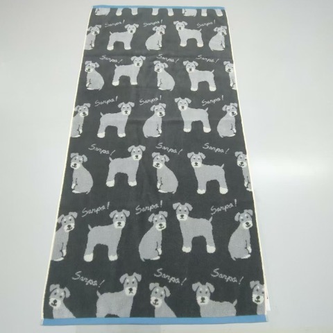 バスタオル（4つのこだわり・シュナウザー）