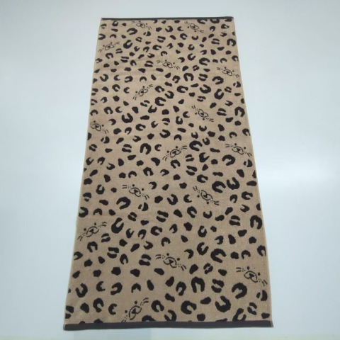 バスタオル（4つのこだわり・ヒョウ柄＆フェイス）