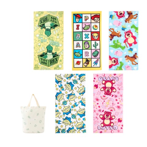 バスタオル（5枚組　トイ・ストーリー）