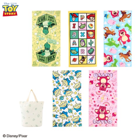 バスタオル（5枚組　トイ・ストーリー）